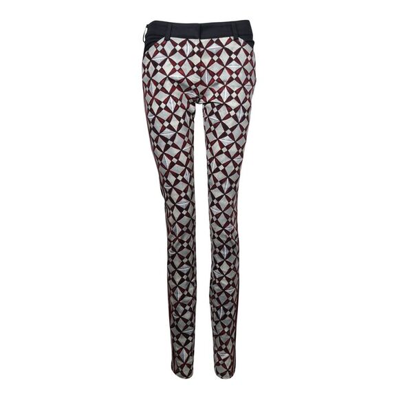 Balenciaga Geometric Printed Pants in Grey Cotton